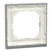Schneider Electric Merten MEG4010-3671 M-Pure egyes keret, wenge/alumínium (fa)