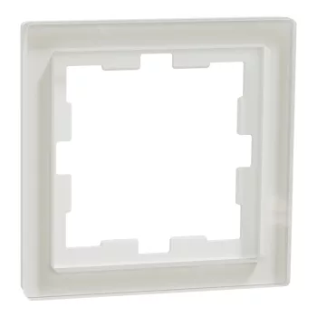 Schneider Electric Merten MEG4010-6520 D-Life egyes keret, kristályfehér (üveg)