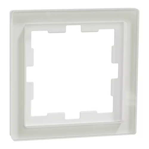 Schneider Electric Merten MEG4010-6520 D-Life egyes keret, kristályfehér (üveg)