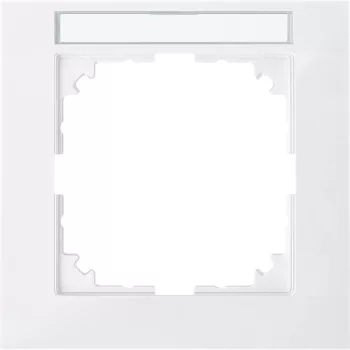 Schneider Electric Merten MEG4011-3619 M-Pure feliratozható egyes keret, polárfehér