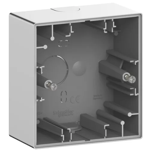 Schneider Electric Merten MEG4014-6536 Egyes kiemelődoboz, System-D, acél