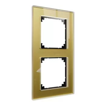   Schneider Electric Merten M-Plan MEG4020-2341 kettes üvegkeret arany függőleges és vízszintes elhelyezéssel - System-M