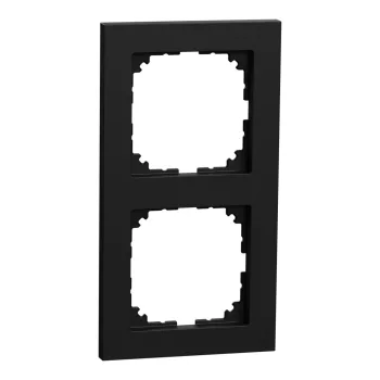   Schneider Electric Merten M-Pure MEG4020-3603 kettes keret fekete függőleges és vízszintes elhelyezéssel - System-M