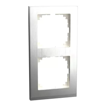 Schneider Electric Merten MEG4020-3646 M-Pure kettes keret, rozsdamentes acél/alumínium (fém)