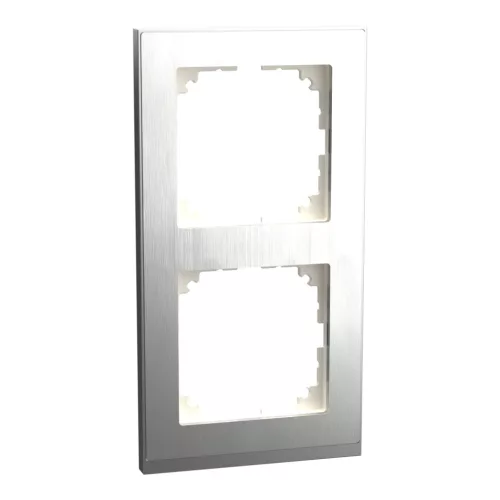 Schneider Electric Merten MEG4020-3646 M-Pure kettes keret, rozsdamentes acél/alumínium (fém)