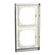 Schneider Electric Merten MEG4020-3646 M-Pure kettes keret, rozsdamentes acél/alumínium (fém)