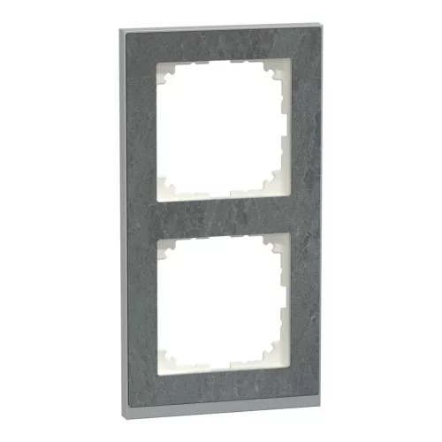 Schneider Electric Merten MEG4020-3669 M-Pure kettes keret, pala/ alumínium (kő)