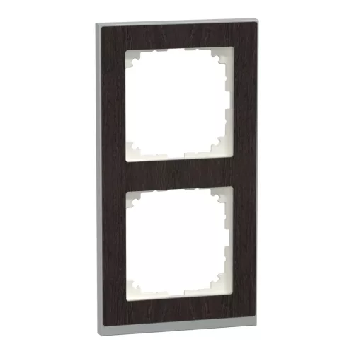 Schneider Electric Merten MEG4020-3671 M-Pure kettes keret, wenge/alumínium (fa)
