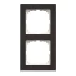 Schneider Electric Merten MEG4020-3671 M-Pure kettes keret, wenge/alumínium (fa)