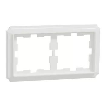   Schneider Electric Merten D-Antik MEG4020-4735 kettes műanyag keret lótuszfehér függőleges és vízszintes elhelyezéssel - System-D