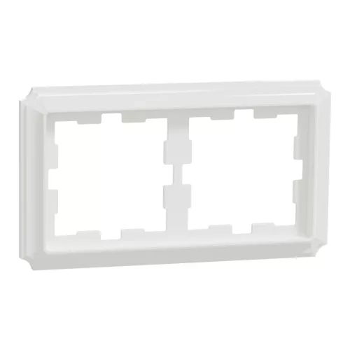 Schneider Electric Merten D-Antik MEG4020-4735 kettes műanyag keret lótuszfehér függőleges és vízszintes elhelyezéssel - System-D