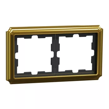   Schneider Electric Merten D-Antik MEG4020-4741 kettes fém keret 24k arany függőleges és vízszintes elhelyezéssel - System-D