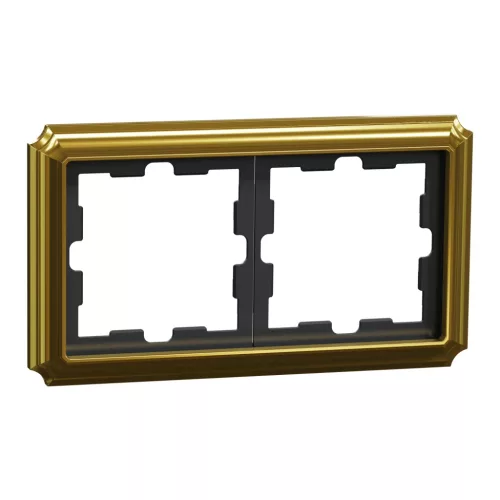 Schneider Electric Merten D-Antik MEG4020-4741 kettes fém keret 24k arany függőleges és vízszintes elhelyezéssel - System-D