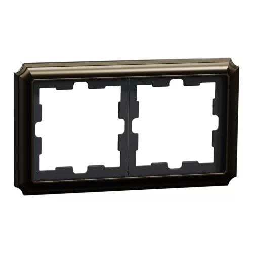 Schneider Electric Merten MEG4020-4752 D-Antik kettes keret, mokka