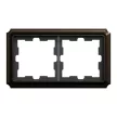 Schneider Electric Merten MEG4020-4752 D-Antik kettes keret, mokka
