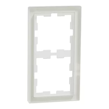 Schneider Electric Merten MEG4020-6520 D-Life kettes keret, kristályfehér (üveg)