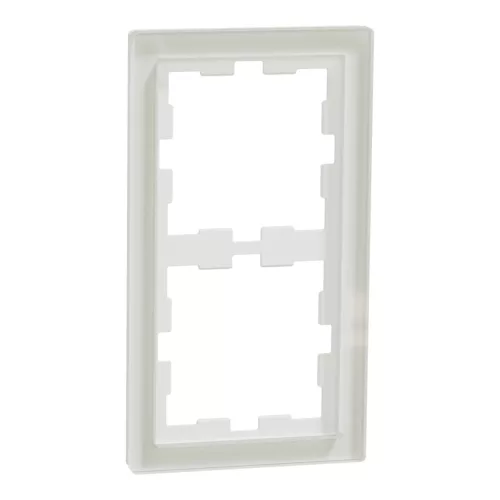 Schneider Electric Merten MEG4020-6520 D-Life kettes keret, kristályfehér (üveg)