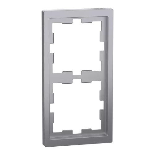 Schneider Electric Merten D-Life MEG4020-6536 kettes műanyag keret acél függőleges és vízszintes elhelyezéssel - System-D