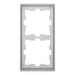 Schneider Electric Merten MEG4020-6536 D-Life kettes keret, acél