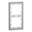 Schneider Electric Merten MEG4020-6536 D-Life kettes keret, acél