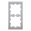Schneider Electric Merten MEG4020-6536 D-Life kettes keret, acél