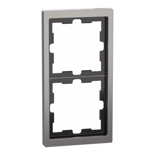 Schneider Electric Merten D-Life MEG4020-6550 kettes fém keret nikkel függőleges és vízszintes elhelyezéssel - System-D