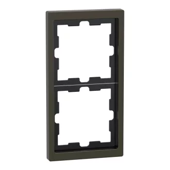   Schneider Electric Merten D-Life MEG4020-6552 kettes fém keret mokka függőleges és vízszintes elhelyezéssel - System-D