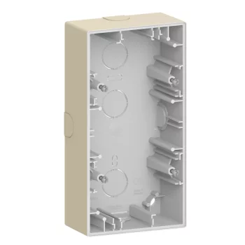 Schneider Electric Merten MEG4024-6533 Kettes kiemelődoboz, System-D, szahara