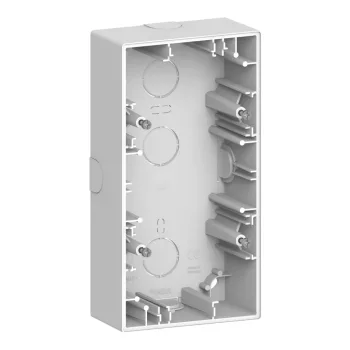 Schneider Electric Merten MEG4024-6535 Kettes kiemelődoboz, System-D, lótuszfehér