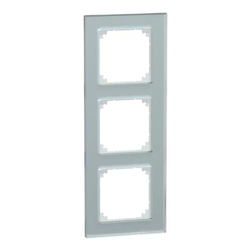 Schneider Electric Merten M-Plan MEG4030-2320 hármas üvegkeret kristályfehér függőleges és vízszintes elhelyezéssel - System-M