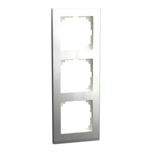 Schneider Electric Merten MEG4030-3646 M-Pure hármas keret, rozsdamentes acél/alumínium (fém)