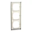 Schneider Electric Merten MEG4030-3646 M-Pure hármas keret, rozsdamentes acél/alumínium (fém)