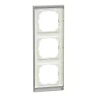 Schneider Electric Merten M-Pure MEG4030-3669 hármas keret pala/alumínium függőleges és vízszintes elhelyezéssel - System-M