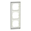 Schneider Electric Merten MEG4030-3671 M-Pure hármas keret, wenge/alumínium (fa)