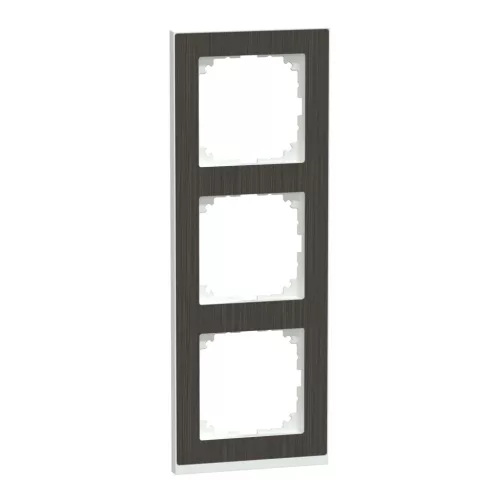 Schneider Electric Merten M-Pure MEG4030-3674 hármas keret tölgy/aktívfehér függőleges és vízszintes elhelyezéssel - System-M