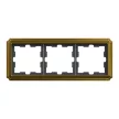 Schneider Electric Merten D-Antik MEG4030-4741 hármas fém keret 24k arany függőleges és vízszintes elhelyezéssel - System-D