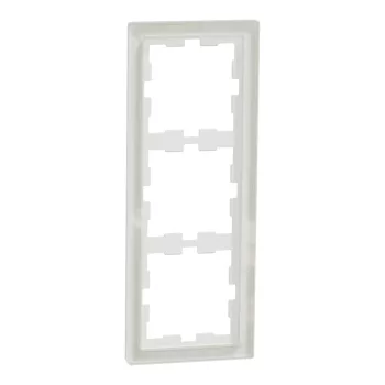 Schneider Electric Merten MEG4030-6520 D-Life hármas keret, kristályfehér (üveg)