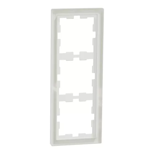 Schneider Electric Merten MEG4030-6520 D-Life hármas keret, kristályfehér (üveg)