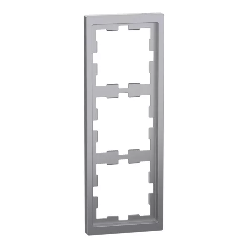 Schneider Electric Merten D-Life MEG4030-6536 hármas műanyag keret acél függőleges és vízszintes elhelyezéssel - System-D