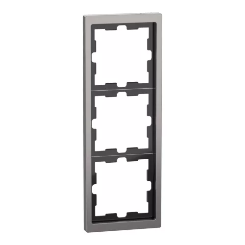 Schneider Electric Merten D-Life MEG4030-6550 hármas fém keret nikkel függőleges és vízszintes elhelyezéssel - System-D