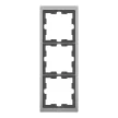 Schneider Electric Merten MEG4030-6550 D-Life hármas keret, nikkel