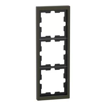   Schneider Electric Merten D-Life MEG4030-6552 hármas fém keret mokka függőleges és vízszintes elhelyezéssel - System-D