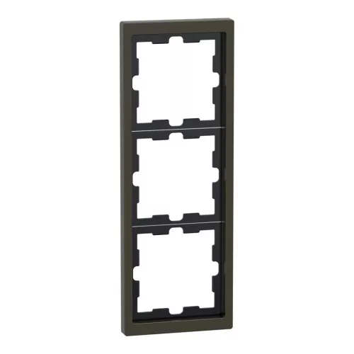 Schneider Electric Merten D-Life MEG4030-6552 hármas fém keret mokka függőleges és vízszintes elhelyezéssel - System-D