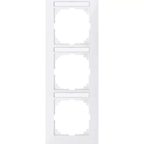 Schneider Electric Merten MEG4032-3619 M-Pure feliratozható hármas keret, függőleges, polárfehér