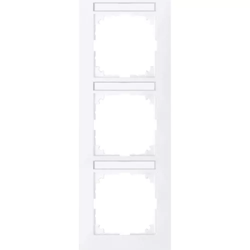 Schneider Electric Merten M-Pure MEG4032-3625 feliratozható hármas keret aktívfehér, függőleges elhelyezéssel - System-M