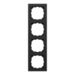 Schneider Electric Merten MEG4040-3603 M-Pure négyes keret, fekete