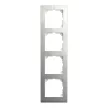 Schneider Electric Merten MEG4040-3646 M-Pure négyes keret, rozsdamentes acél/alumínium (fém)