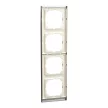 Schneider Electric Merten MEG4040-3646 M-Pure négyes keret, rozsdamentes acél/alumínium (fém)
