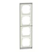 Schneider Electric Merten MEG4040-3669 M-Pure négyes keret, pala/alumínium (kő)