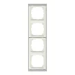Schneider Electric Merten MEG4040-3669 M-Pure négyes keret, pala/alumínium (kő)